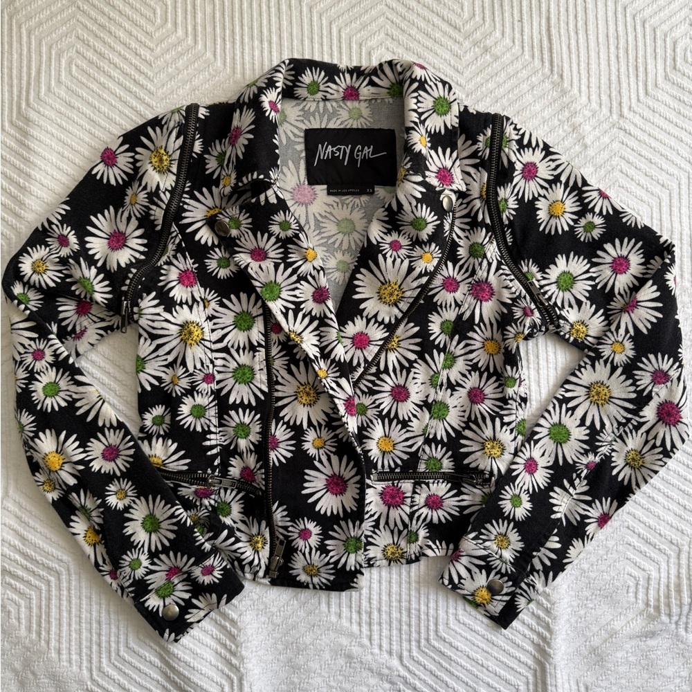 Nasty Gal Daisy Moto Jacket